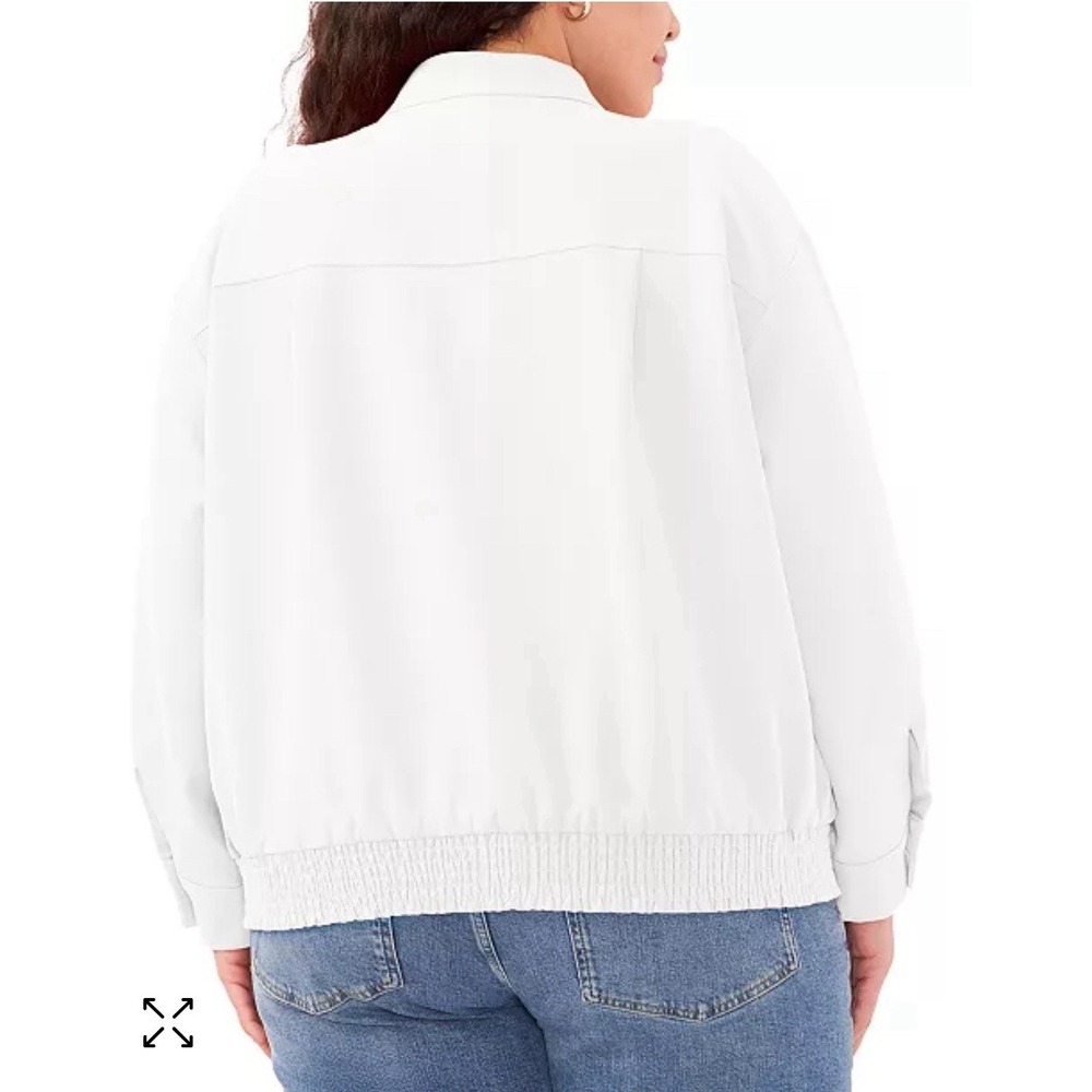 VINCE CAMUTO‎ Soho Stretch Twill Banded Collar LongSleeve Zip Bomber Jacket 2x - Picture 2 of 13